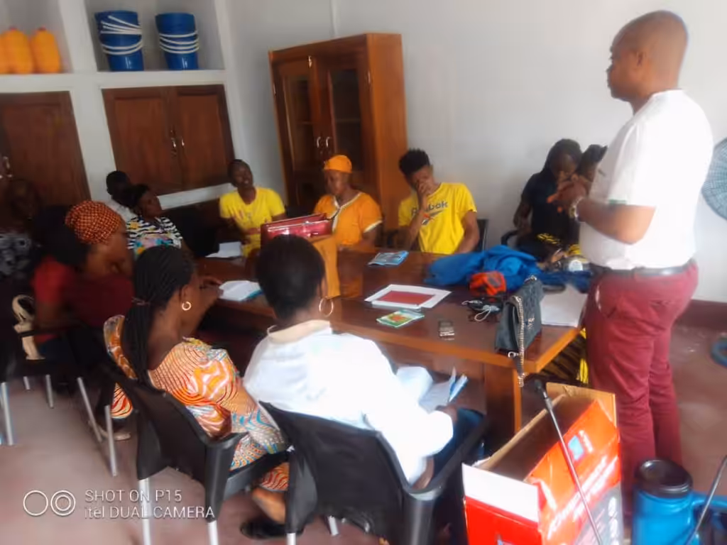 A women's cooperative in Kinshasa