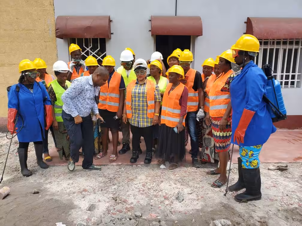A women's cooperative in Kinshasa